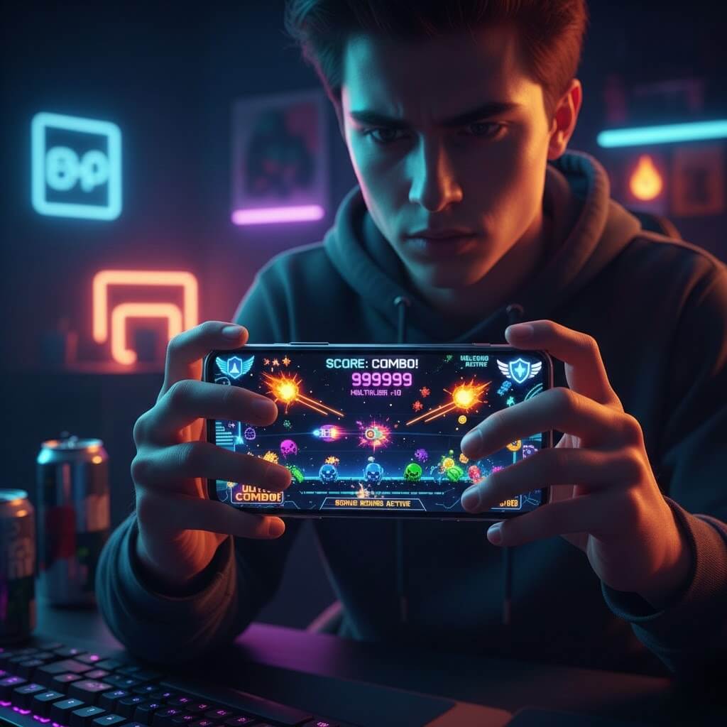 Pemain fokus memaksimalkan score di arcade games melalui Dewiku88 Alternatif Title Gambar: Strategi Maksimalkan Score di Arcade Games