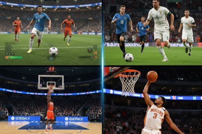 Perbandingan game olahraga dan realitas olahraga dunia nyata